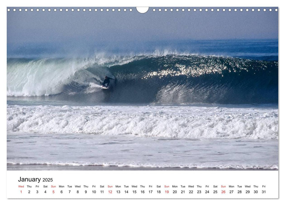 SURFERS AND WAVES (CALVENDO Monthly Calendar 2025)