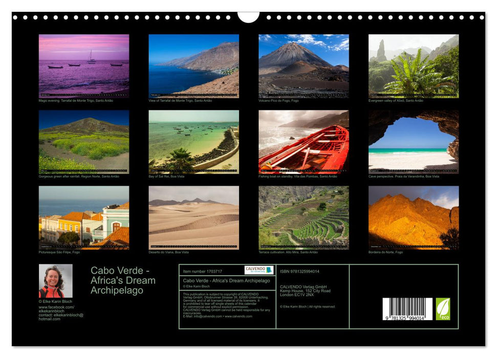 Cabo Verde - Africa's Dream Archipelago (CALVENDO Monthly Calendar 2025)