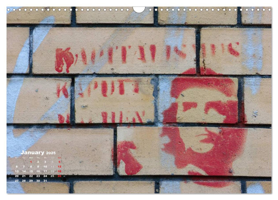 STENCIL ART IN BERLIN 2025 / UK-Version (CALVENDO Monthly Calendar 2025)