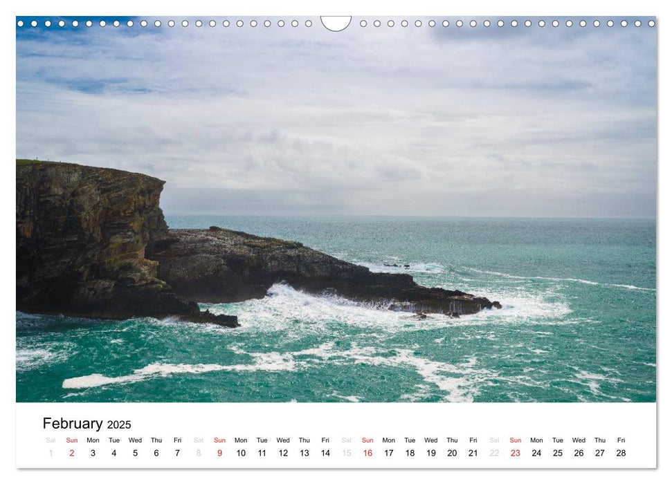 Ireland. Wild Atlantic Views / UK-Version (CALVENDO Monthly Calendar 2025)