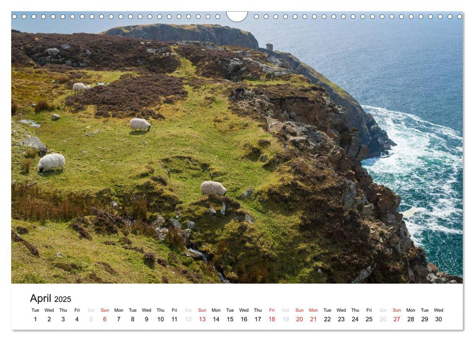 Ireland. Wild Atlantic Views / UK-Version (CALVENDO Monthly Calendar 2025)