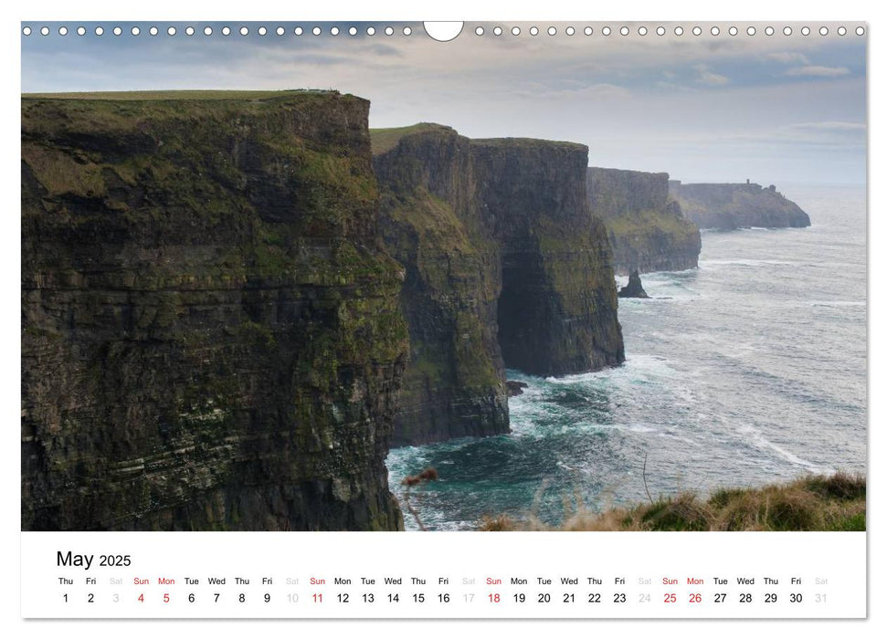 Ireland. Wild Atlantic Views / UK-Version (CALVENDO Monthly Calendar 2025)