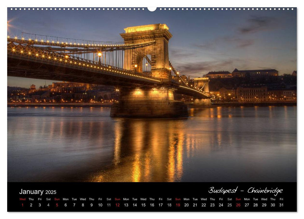 European Nights / UK Version (CALVENDO Premium-Calendar 2025)