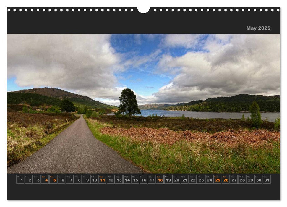 Panoramic Scotland Part II / UK-Version (CALVENDO Monthly Calendar 2025)