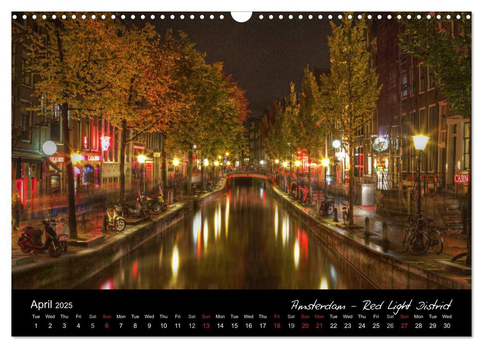 European Nights / UK Version (CALVENDO Monthly Calendar 2025)