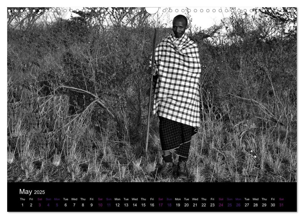 East Africa - Tanzania and Kenya / UK-Version (CALVENDO Monthly Calendar 2025)