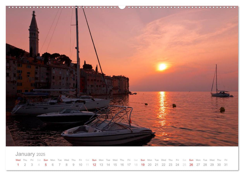 Adriatic Coast Croatia / UK-Version (CALVENDO Premium-Calendar 2025)