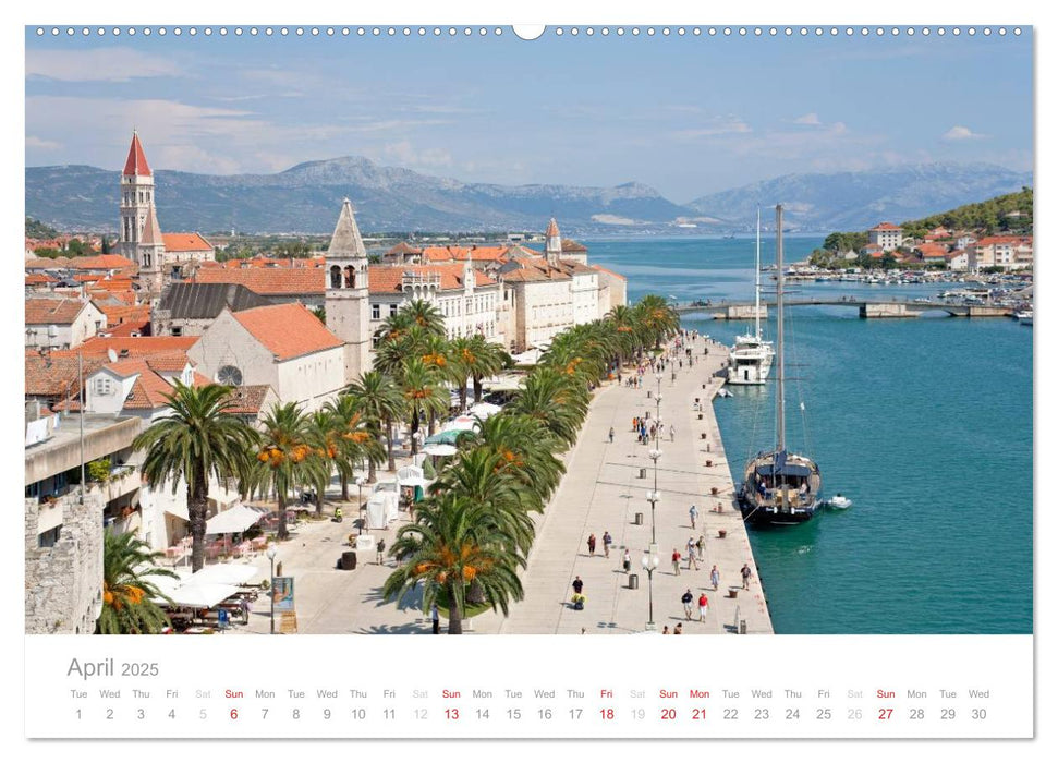 Adriatic Coast Croatia / UK-Version (CALVENDO Premium-Calendar 2025)