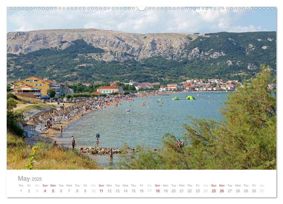 Adriatic Coast Croatia / UK-Version (CALVENDO Premium-Calendar 2025)