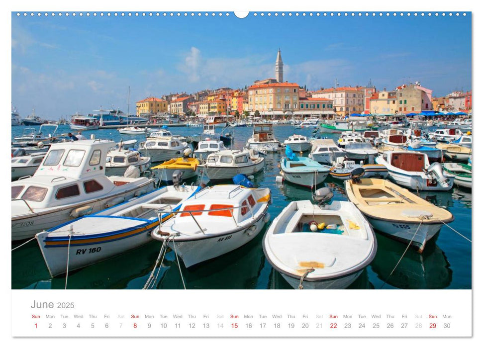 Adriatic Coast Croatia / UK-Version (CALVENDO Premium-Calendar 2025)