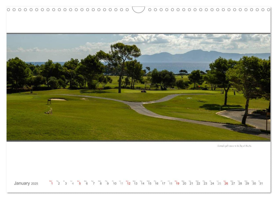 Emotional Moments: The most beautiful golf courses in Mallorca. / UK-Version (CALVENDO Monthly Calendar 2025)