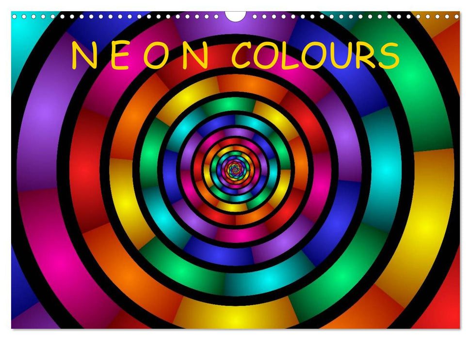 Neon Colours / UK-Version (CALVENDO Monthly Calendar 2025)