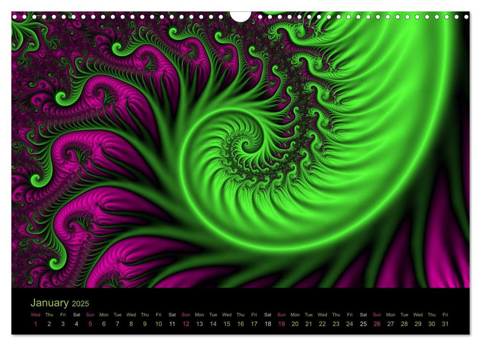 Neon Colours / UK-Version (CALVENDO Monthly Calendar 2025)