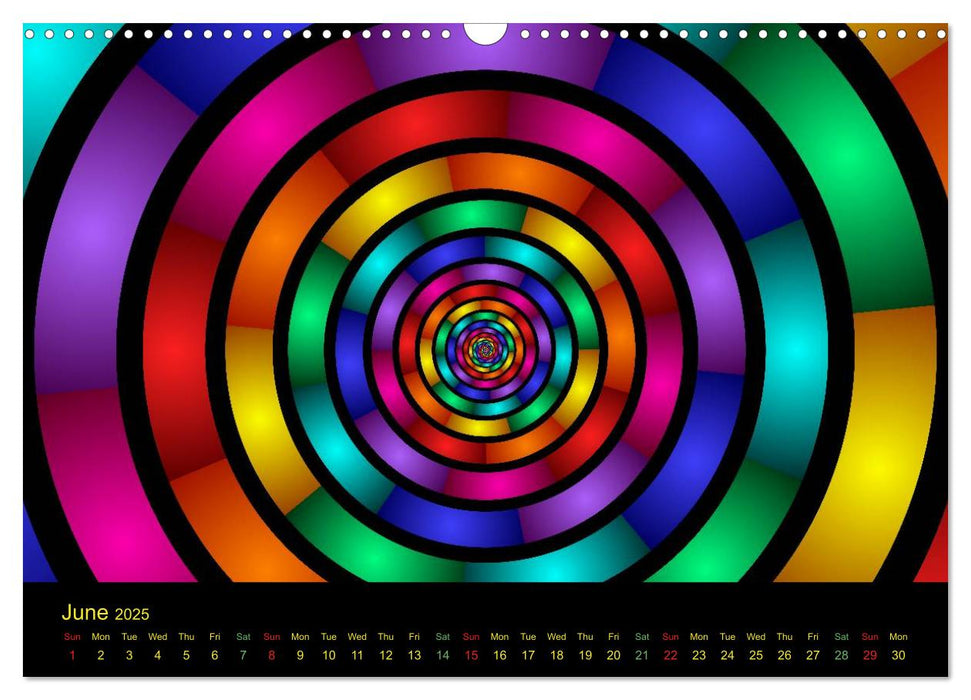 Neon Colours / UK-Version (CALVENDO Monthly Calendar 2025)