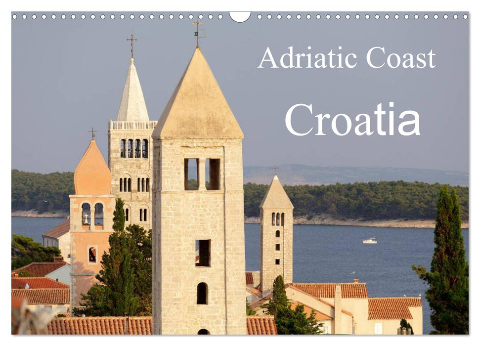 Adriatic Coast Croatia / UK-Version (CALVENDO Monthly Calendar 2025)