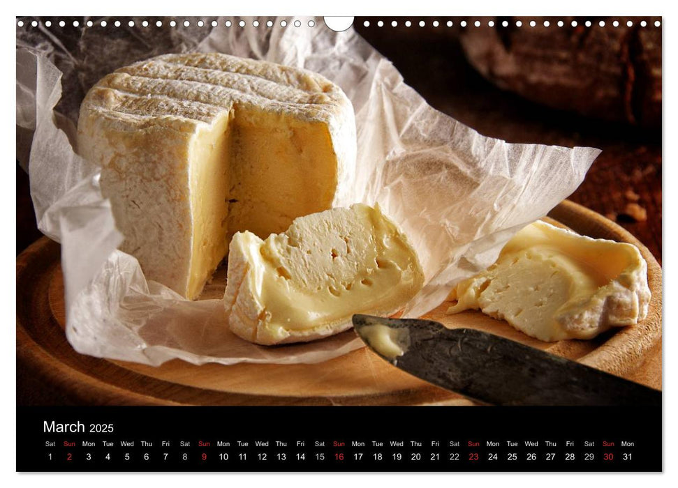 Delicious - Gourmet Food Calendar 2025 / UK-Version (CALVENDO Monthly Calendar 2025)