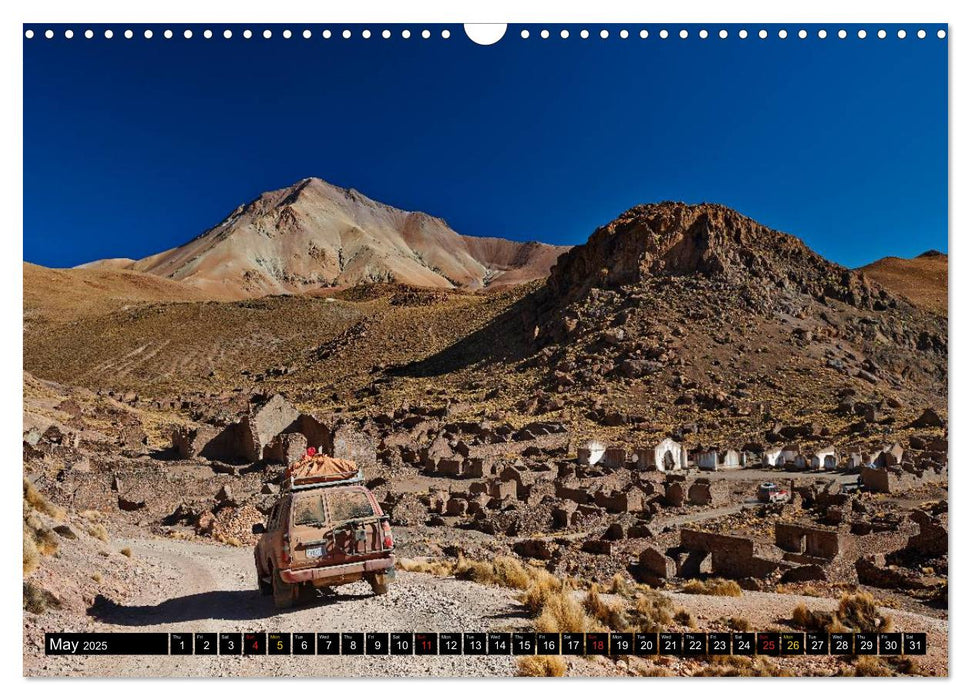 Bolivia Andean landscapes / UK-Version (CALVENDO Monthly Calendar 2025)