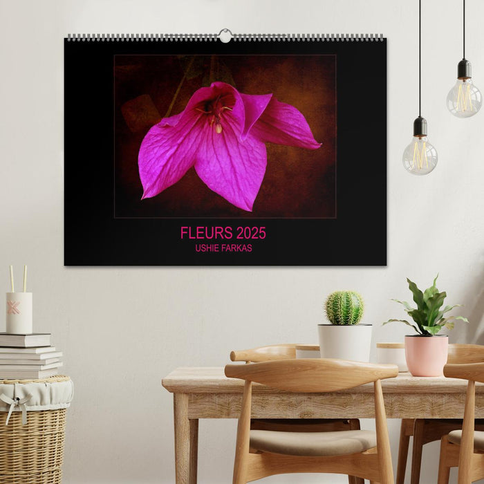 FLEURS 2025 ( FR - Version ) (CALVENDO Calendrier mensuel 2025)