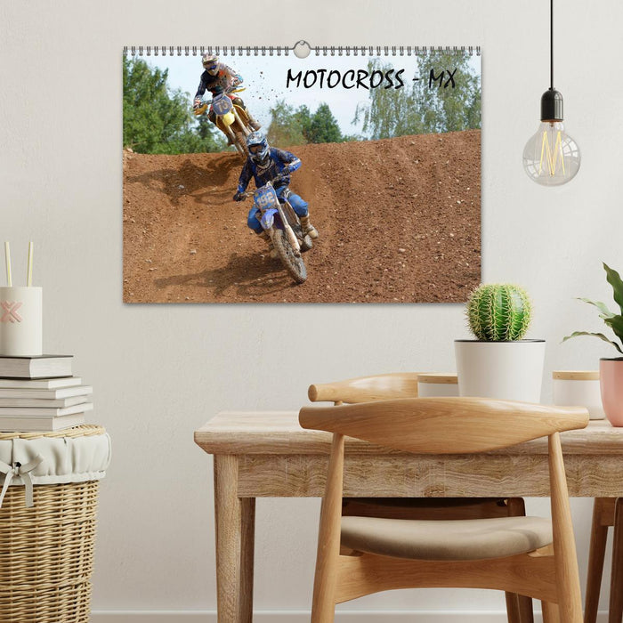 Motocross - MX UK-Version (CALVENDO Monthly Calendar 2025)