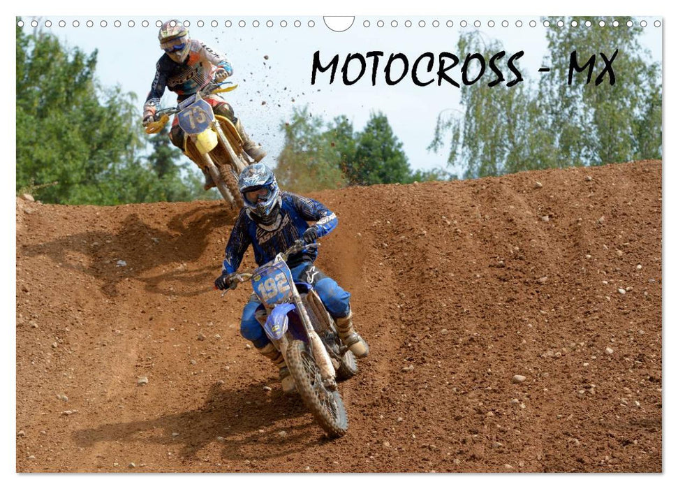 Motocross - MX UK-Version (CALVENDO Monthly Calendar 2025)