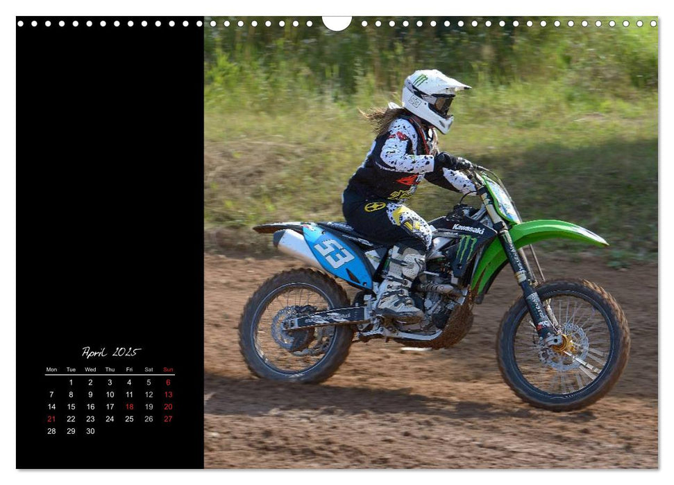 Motocross - MX UK-Version (CALVENDO Monthly Calendar 2025)