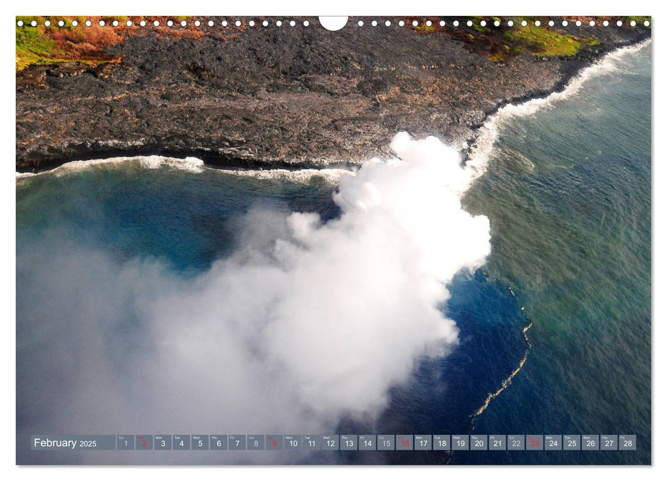 Volcanoes and Lava in Hawaii (CALVENDO Monthly Calendar 2025)