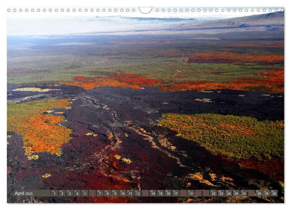 Volcanoes and Lava in Hawaii (CALVENDO Monthly Calendar 2025)