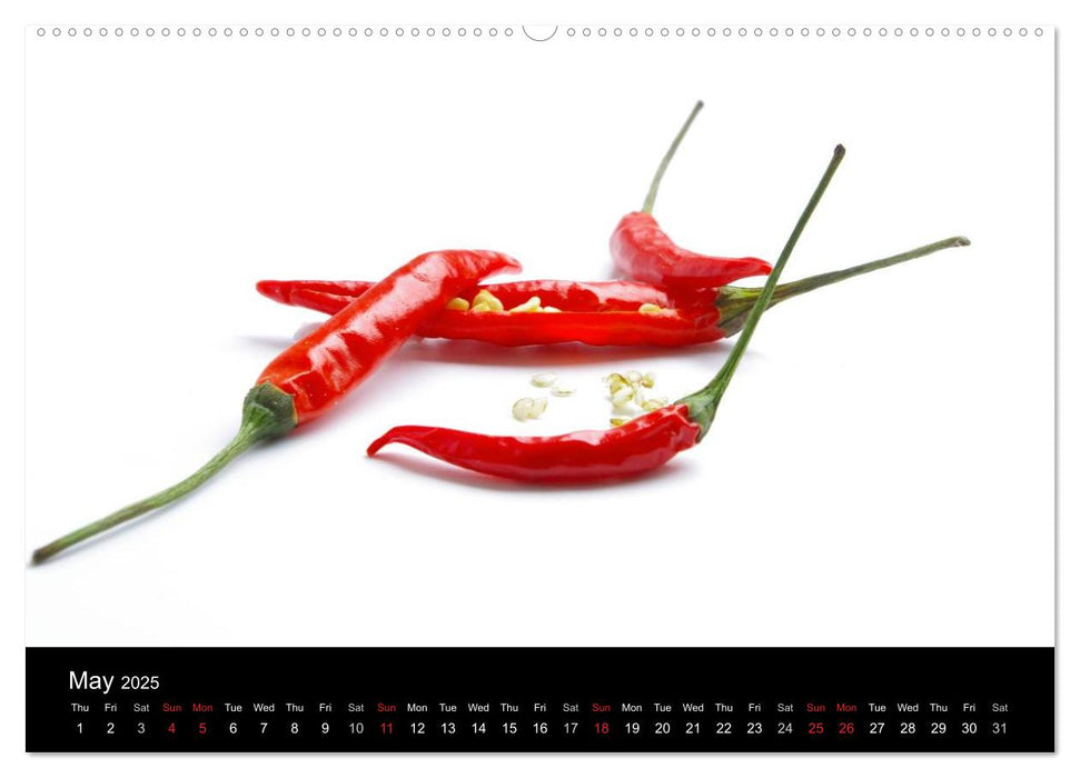 Hot Chili Calendar Great Britain Edition (CALVENDO Premium-Calendar 2025)