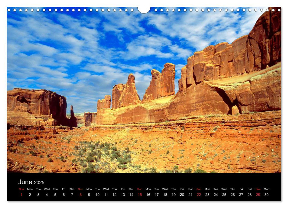 USA - National Parks (CALVENDO Monthly Calendar 2025)