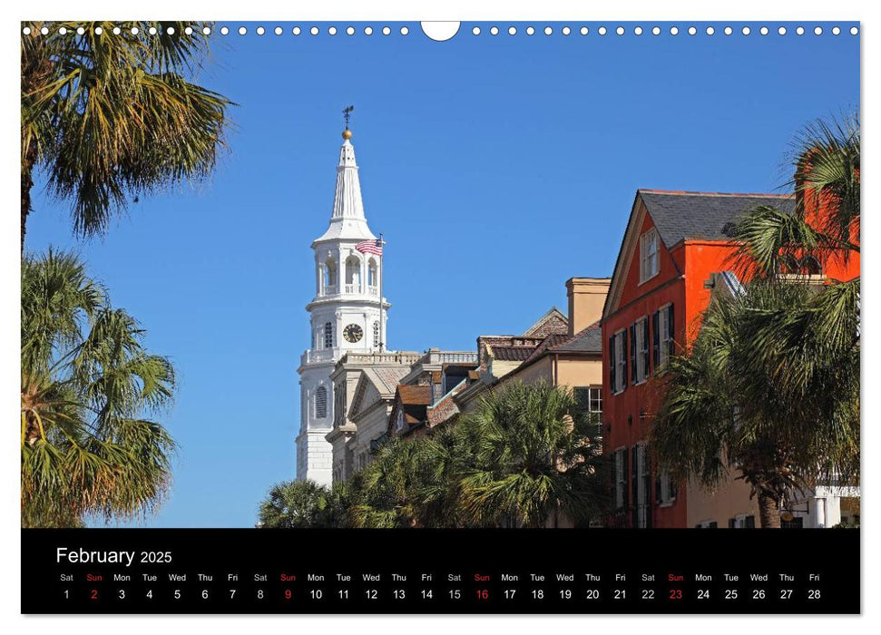 Southeast USA (CALVENDO Monthly Calendar 2025)