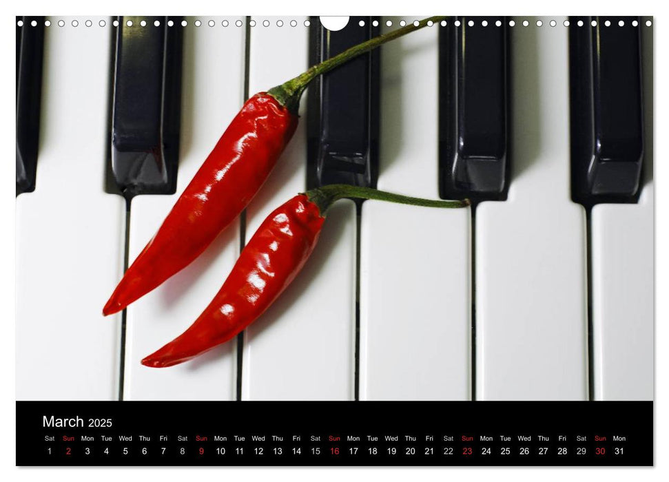 Hot Chili Calendar Great Britain Edition (CALVENDO Monthly Calendar 2025)