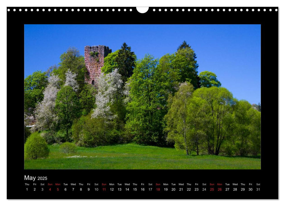 The Black Forest - UK Version (CALVENDO Monthly Calendar 2025)