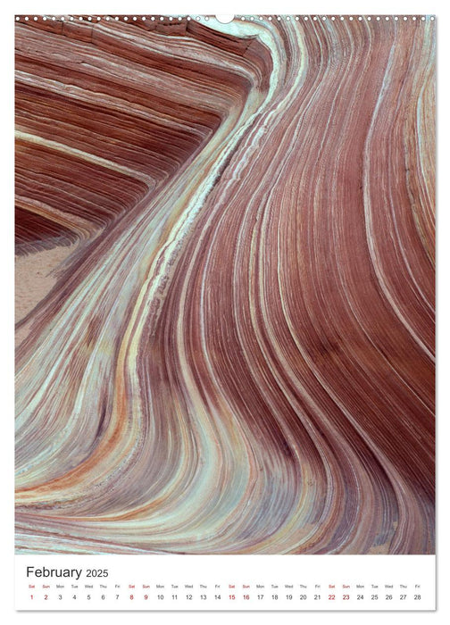 Paria Canyon The Wave (CALVENDO Monthly Calendar 2025)