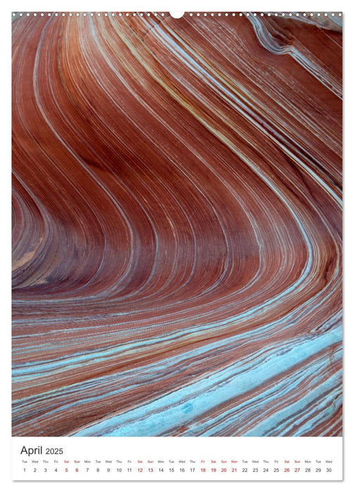 Paria Canyon The Wave (CALVENDO Monthly Calendar 2025)