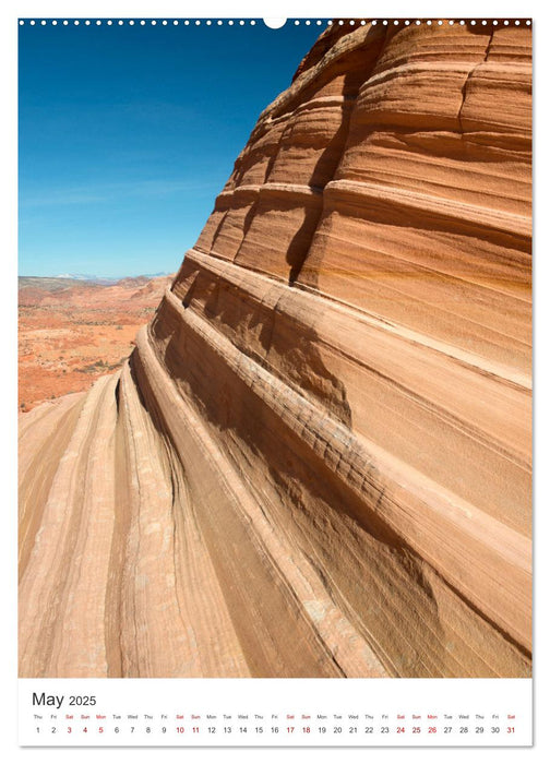 Paria Canyon The Wave (CALVENDO Monthly Calendar 2025)