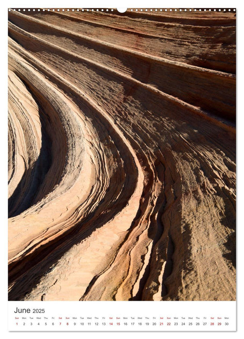 Paria Canyon The Wave (CALVENDO Monthly Calendar 2025)