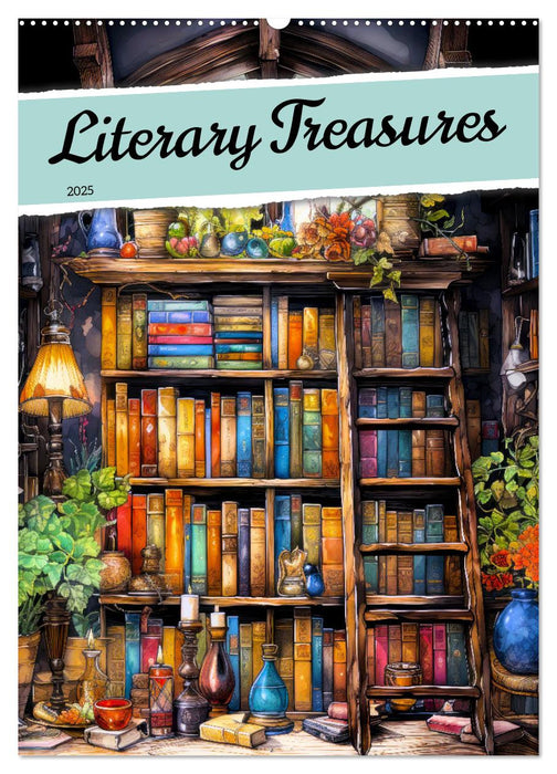 Literary Treasures (CALVENDO Monthly Calendar 2025)