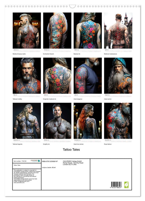 Tattoo Tales (CALVENDO Monthly Calendar 2025)