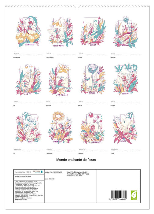 Monde enchanté de fleurs (CALVENDO Calendrier supérieur 2025)