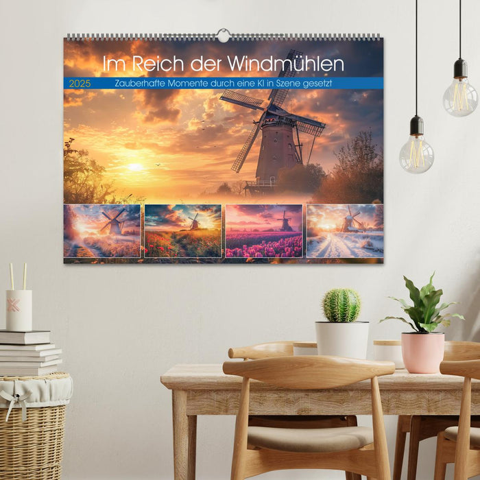 Im Reich der Windmühlen (CALVENDO Wandkalender 2025)