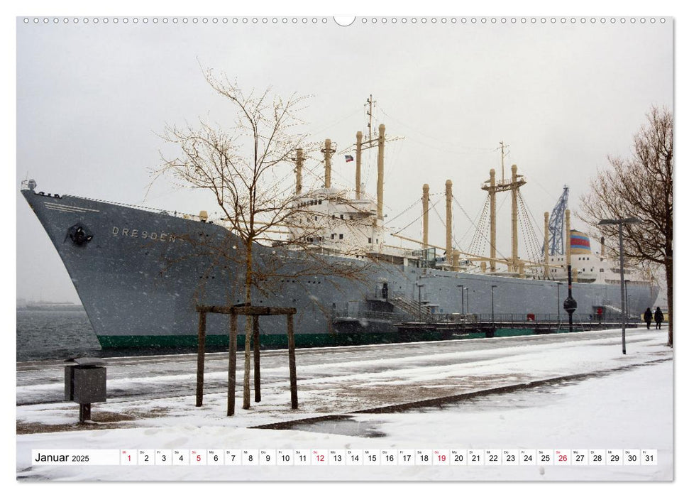 Hansestadt ROSTOCK, das Tor zur Ostsee (CALVENDO Wandkalender 2025)