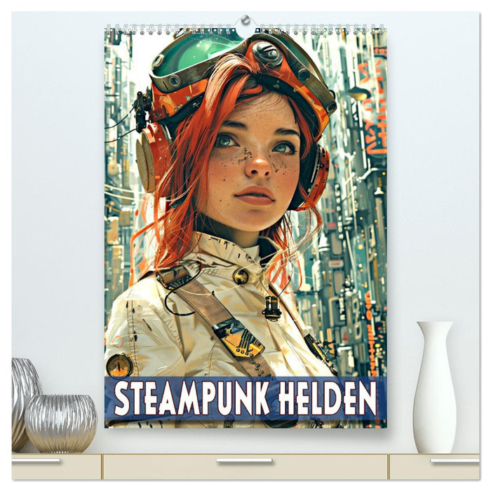 Steampunk Helden (CALVENDO Premium Wandkalender 2025)