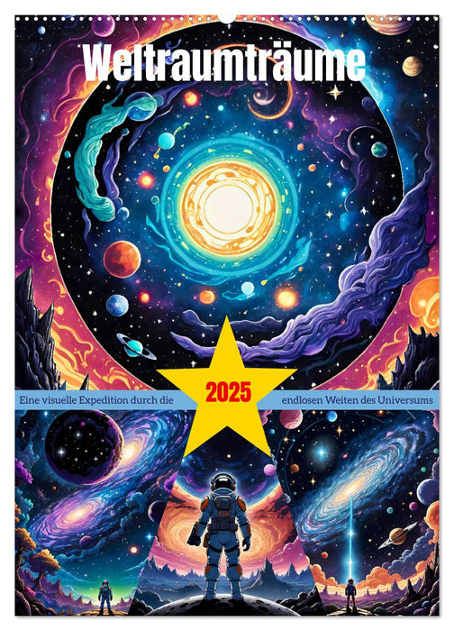 Weltraumträume (CALVENDO Wandkalender 2025)