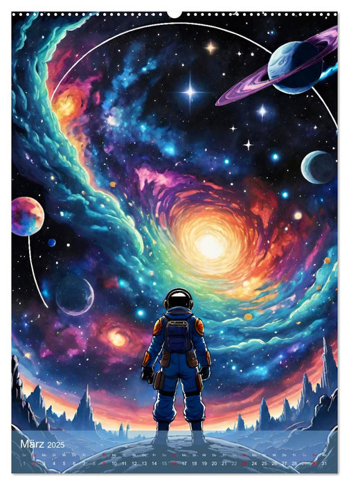 Weltraumträume (CALVENDO Premium Wandkalender 2025)