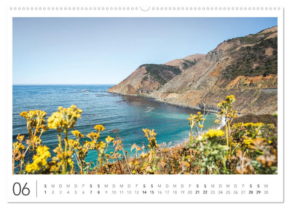 California Highway No. 1 - Die schönste Küstenstraße der USA (CALVENDO Wandkalender 2025)