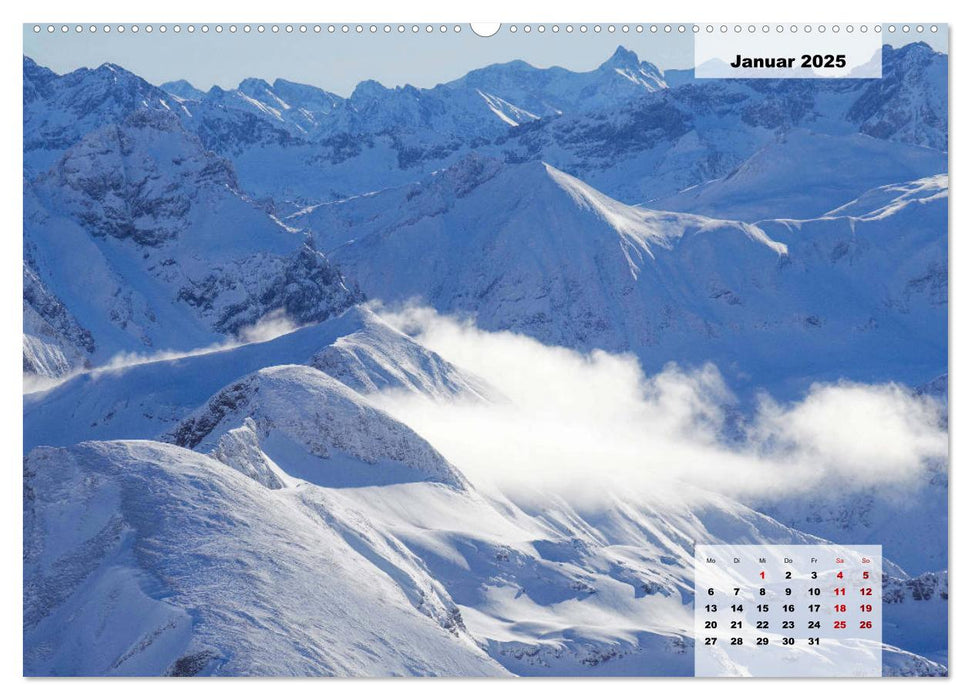 Majestetische Alpenwelt (CALVENDO Premium Wandkalender 2025)
