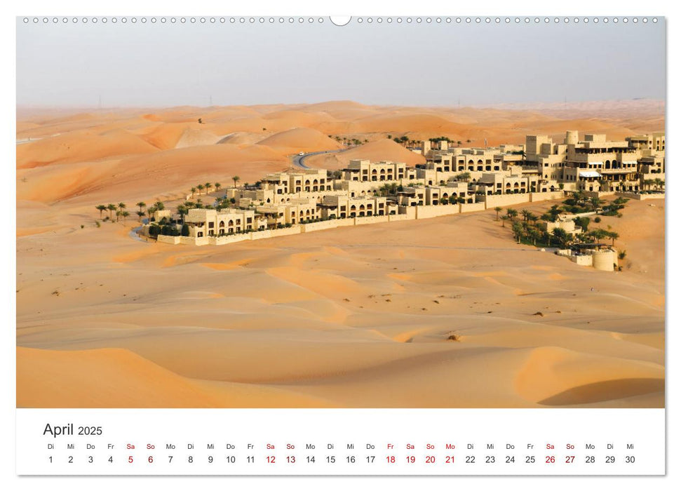 Die Dünen in der Wüste von Abu Dhabi (CALVENDO Wandkalender 2025)