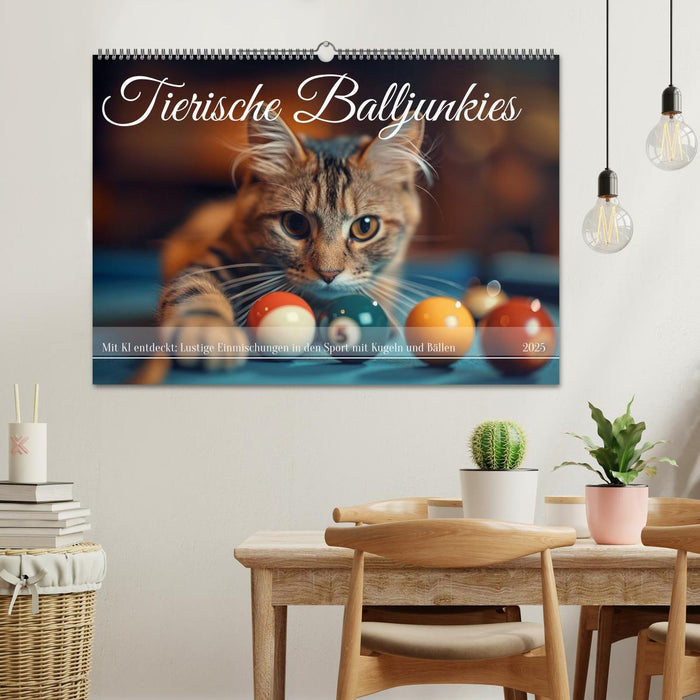 Tierische Balljunkies (CALVENDO Wandkalender 2025)