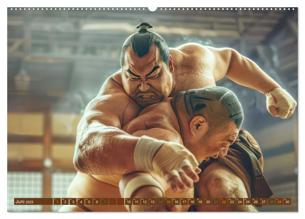 Sumo - Japans schwere Ringer (CALVENDO Premium Wandkalender 2025)