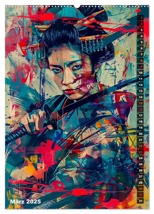 Samurai - Onna Bugeisha (CALVENDO Wandkalender 2025)